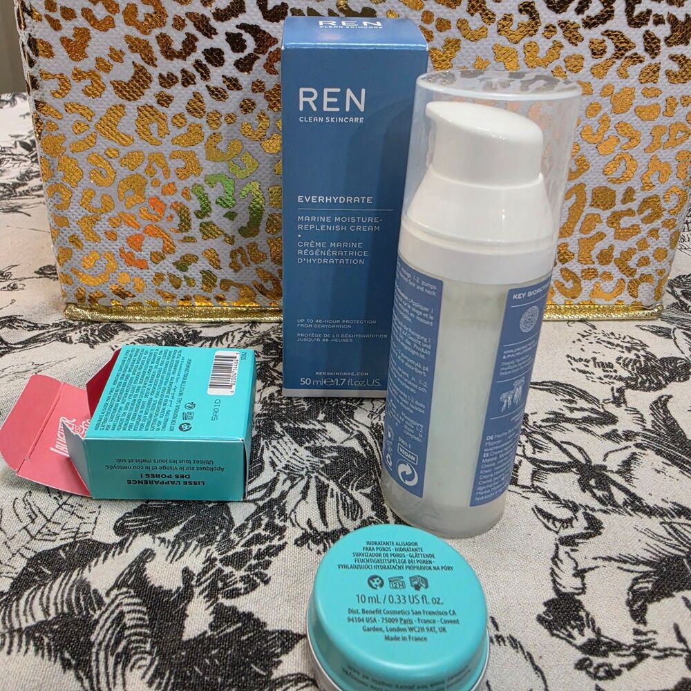 REN Everhydrate Marine Moisture-Restore Serum & Benefit Cosmetics Gel-Cream - Picture 5 of 6